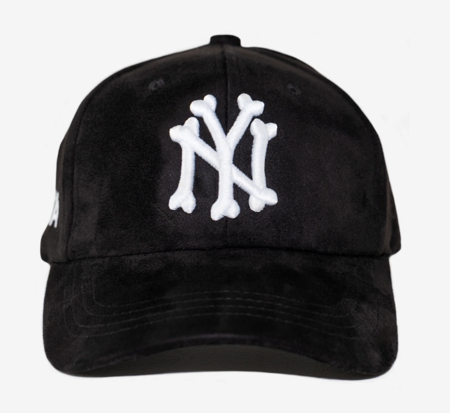 oMA NY BONES SUEDE HAT (BLACK) 麂皮