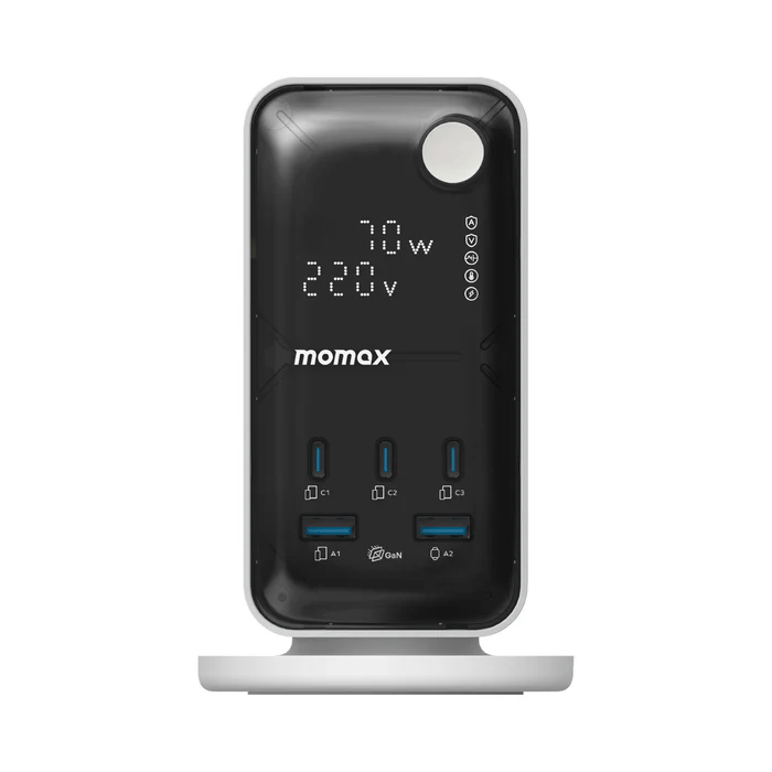 Momax 1-Charge Work Flow 70W 2A3C 6 位數顯拖板 US25