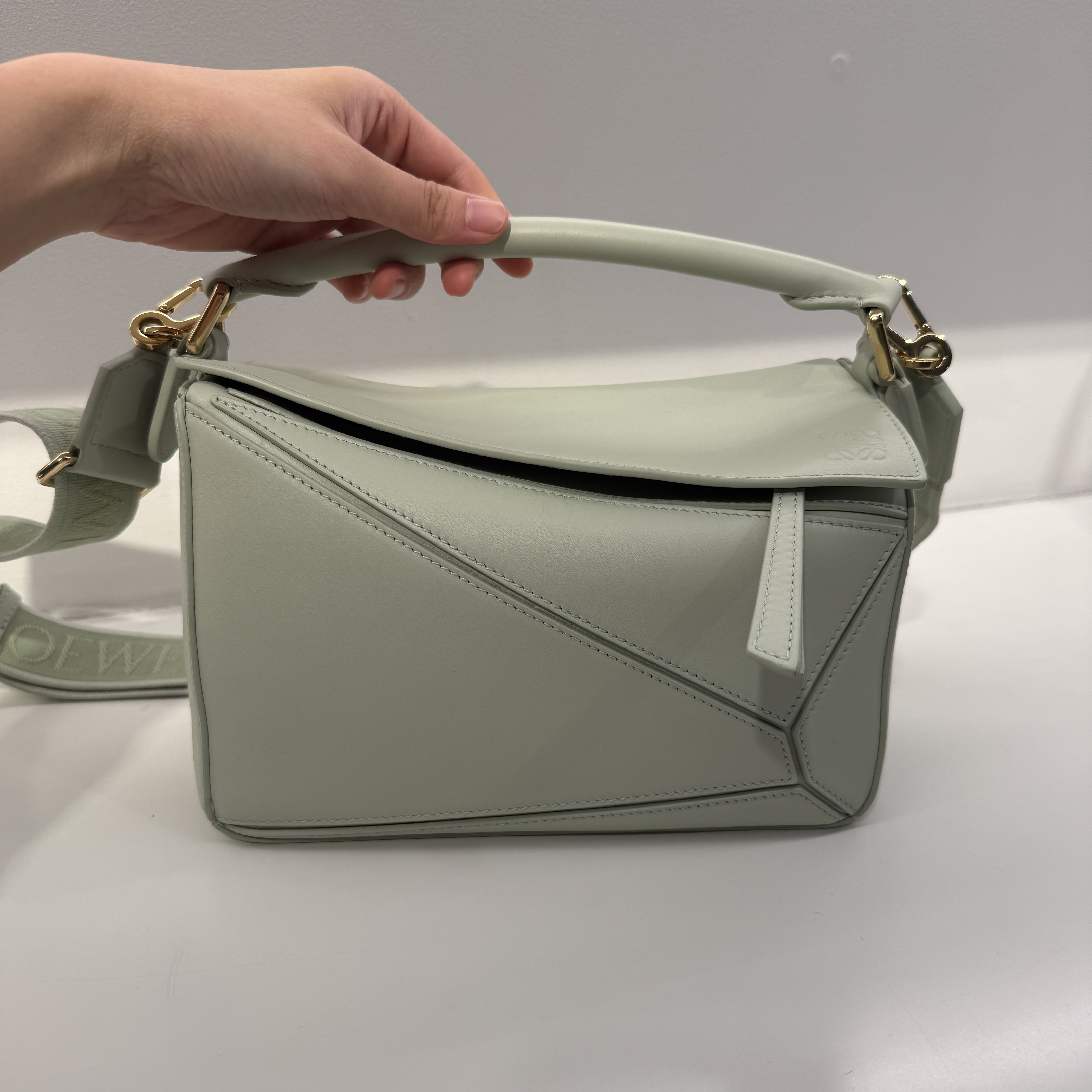 Loewe Puzzel small bag Spring Jade