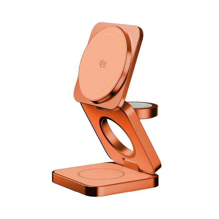 Momax 1-Charge Q.Port² 折疊 Qi2.2 三合一無線充電座 UD31Q22UKM