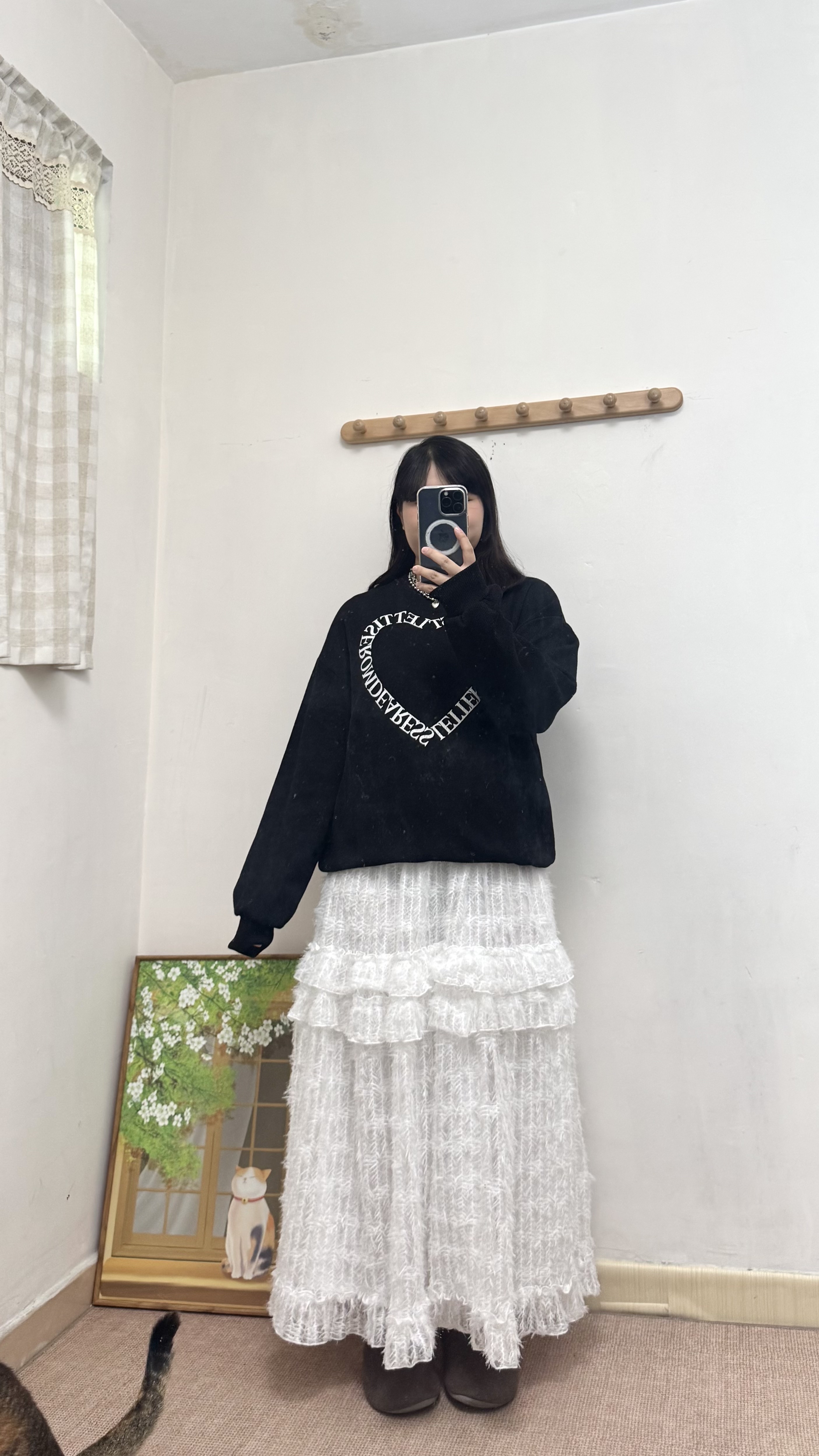 心形字Print 針織Top