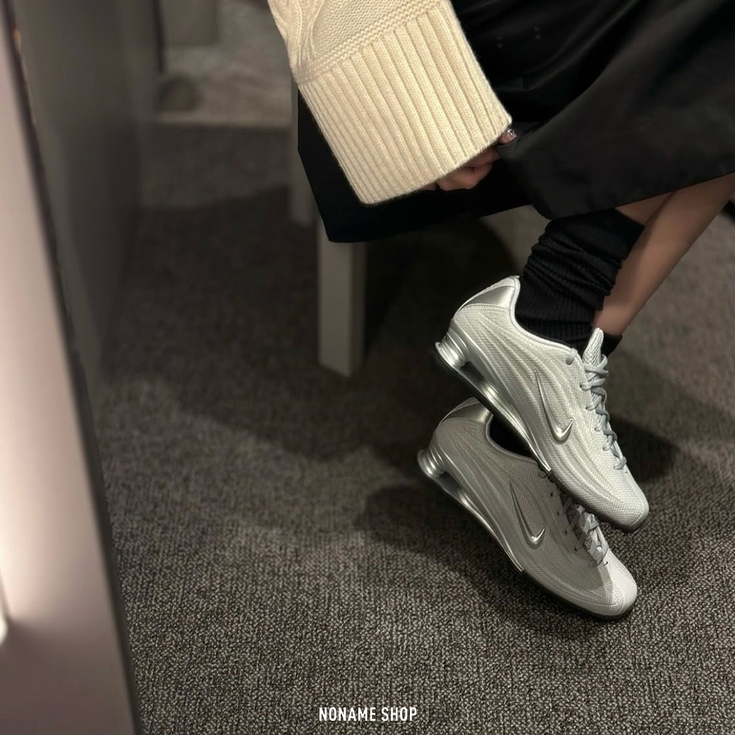 NIKE SHOX Z 未來感 金屬銀 銀灰 彈簧鞋 (女款)