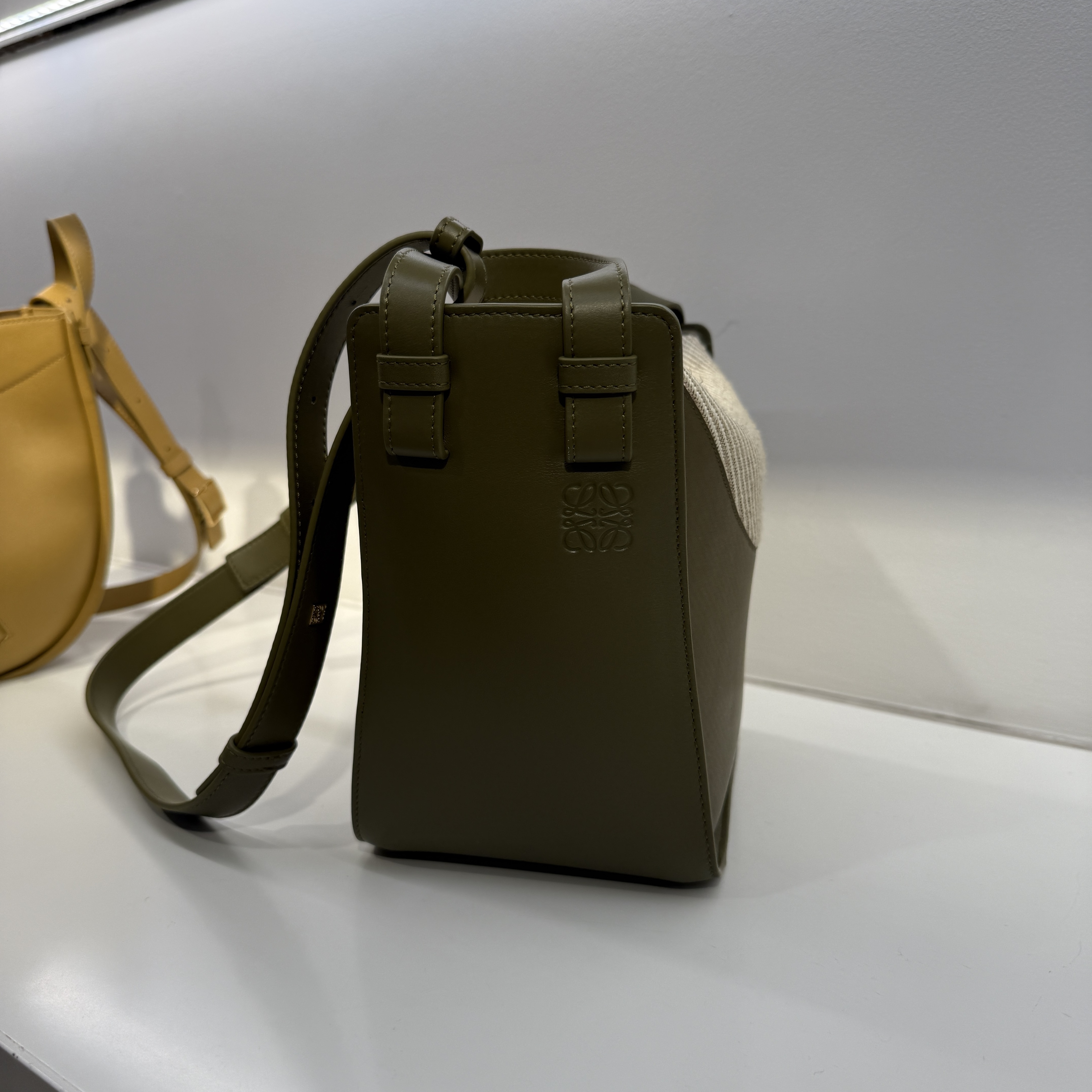 Loewe Hammock Wings Compact bag Olive