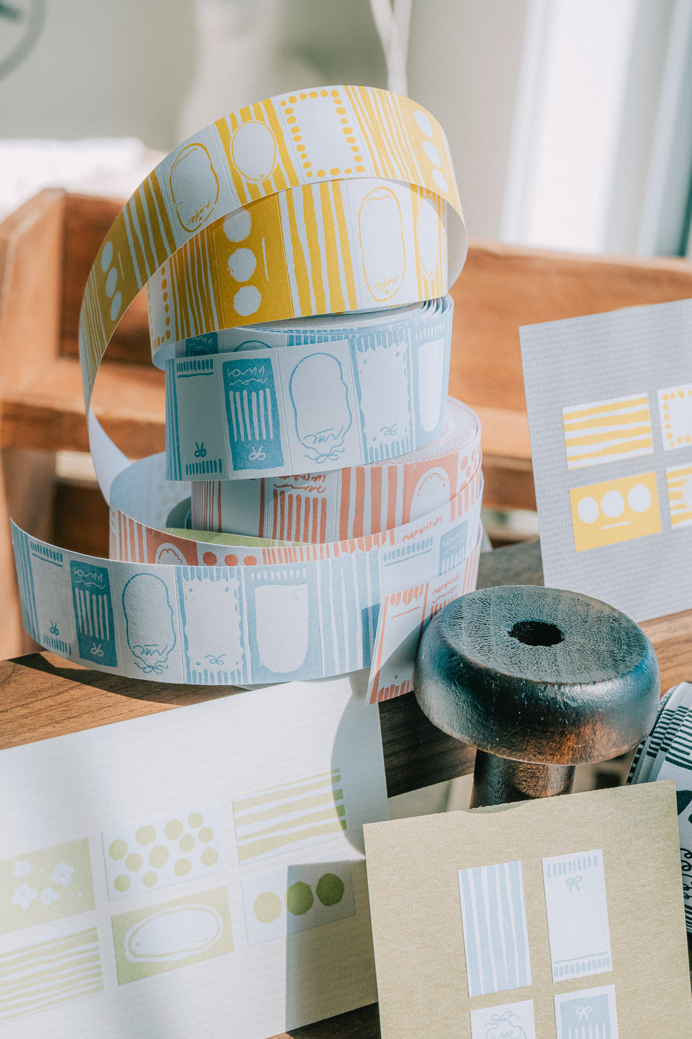 Meow Illustration．PaperNote標籤貼紙捲 共五款 <整捲/分裝>