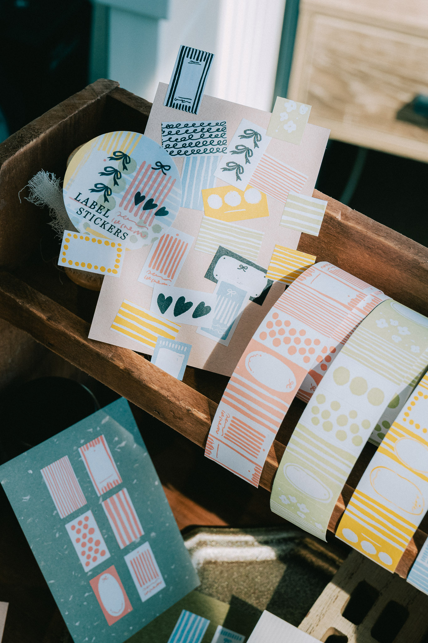 Meow Illustration．PaperNote標籤貼紙捲 共五款 <整捲/分裝>