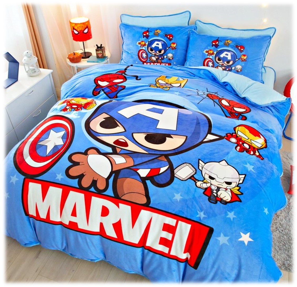 Marvel 美國隊長- 輕柔凉感冷氣被  冰涼被