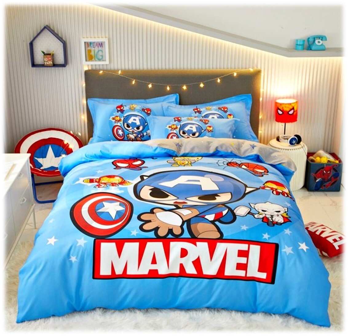 Marvel 美國隊長- 輕柔凉感冷氣被  冰涼被