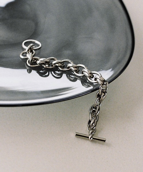 日本 WYM LIDNM Cross Link Chain Bracelet 金屬 交叉 手鍊 三款