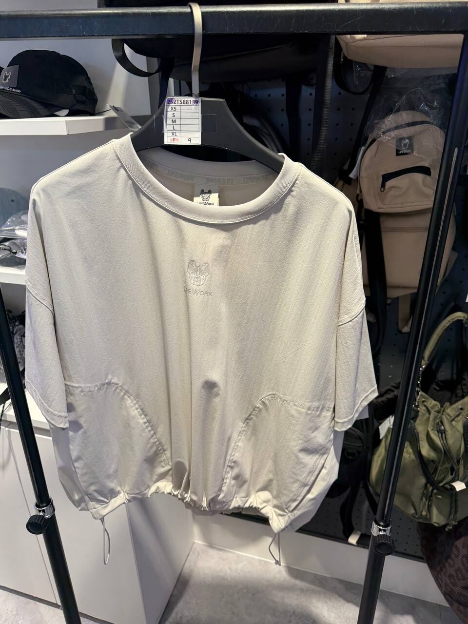 [K] LIFEWORK STONE WOMEN'S RUSH ROUND SHORT SLEEVE T-SHIRT, LW252TS881-STONE (KLW6)