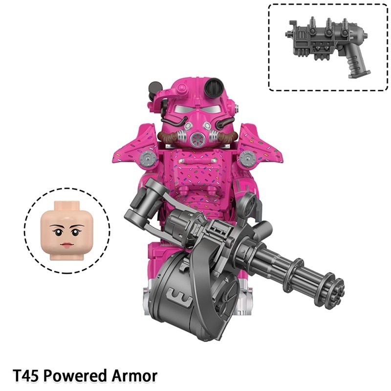 Fallout T45 Power Armor Custom Minifigures Fit Lego WM6209 WM2930
