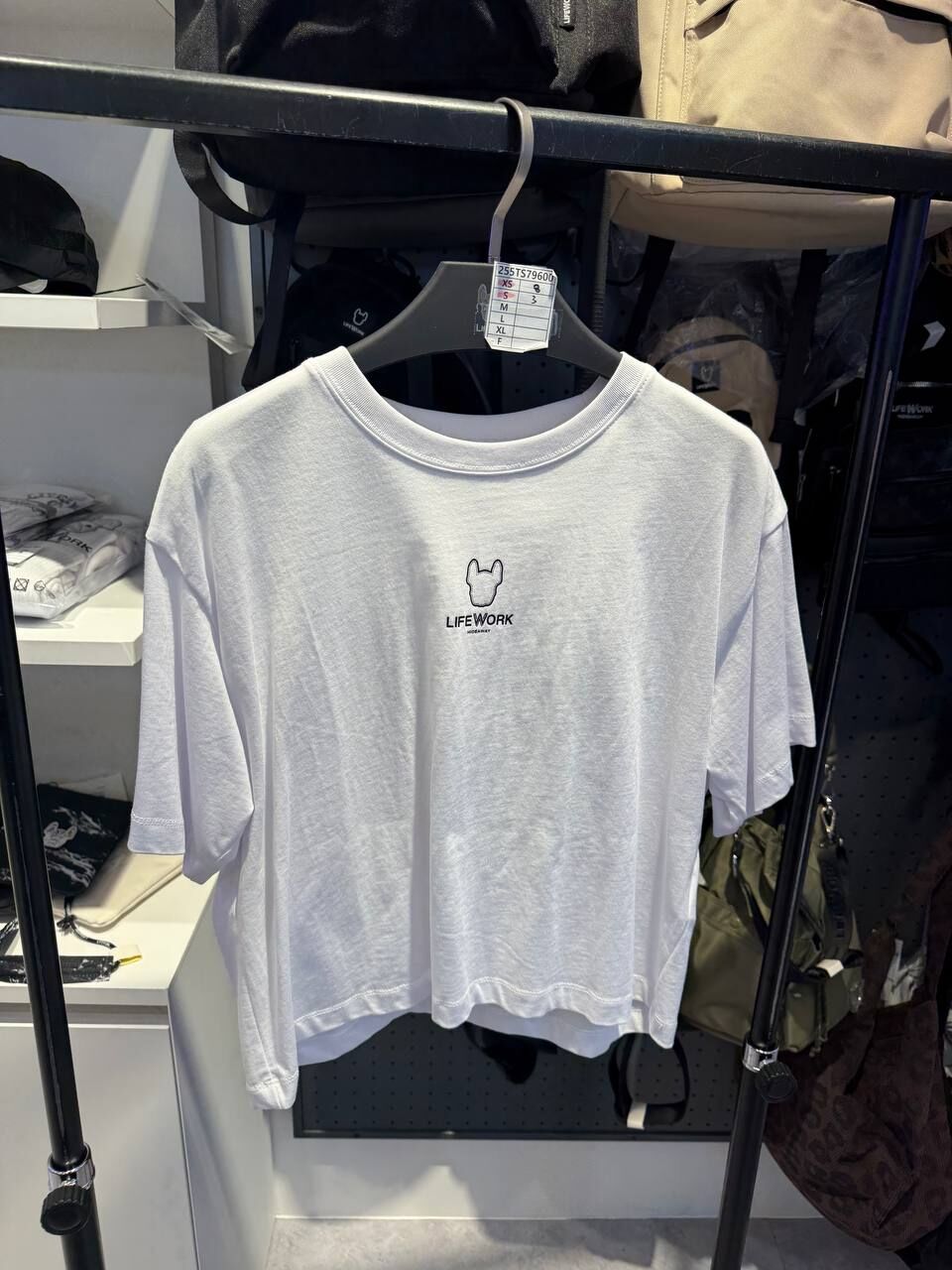 [K] LIFEWORK WHITE WOMEN'S MINI RADOK SHORT SLEEVE T-SHIRT, LW255TS796-WHITE (KLW9)