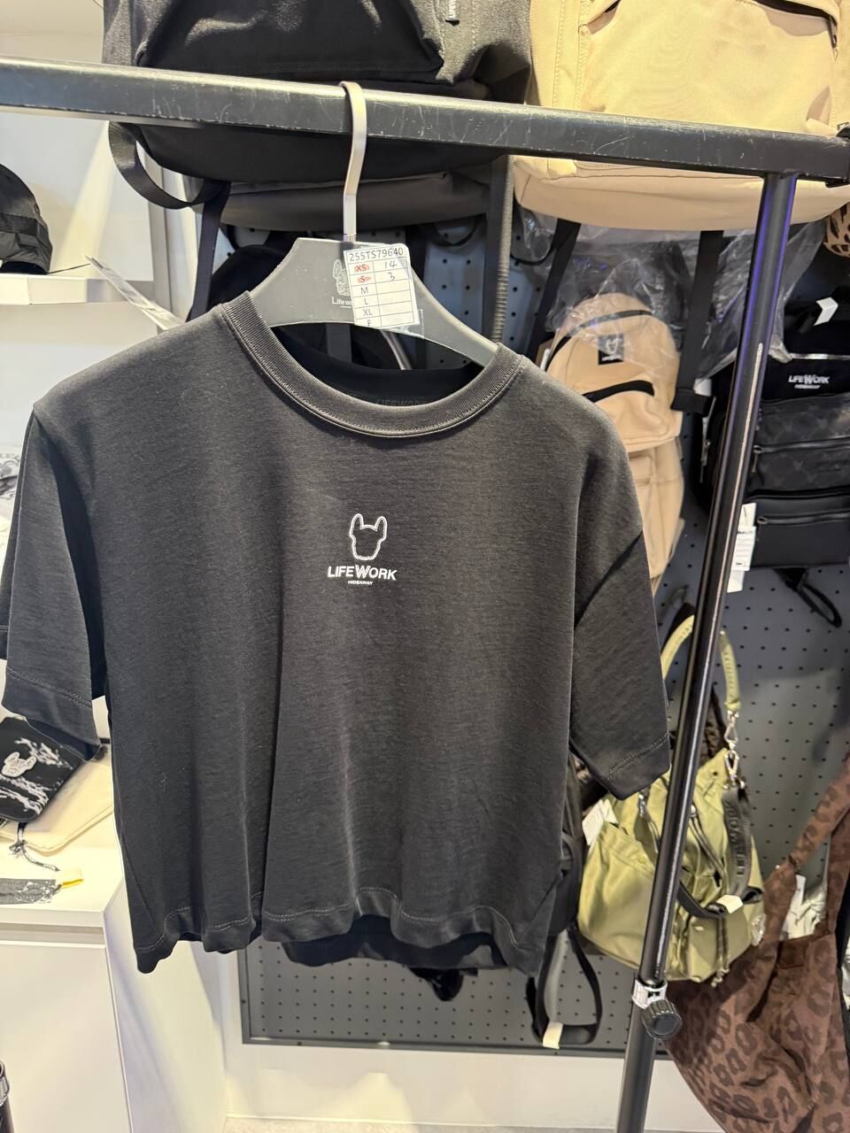 [K] LIFEWORK BLACK WOMEN'S MINI RADOK SHORT SLEEVE T-SHIRT, LW255TS796-BLACK (KLW10)