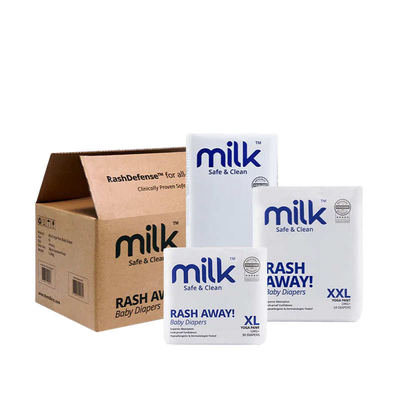 【箱購】Milk 鎖水芯牛奶尿布_褲型