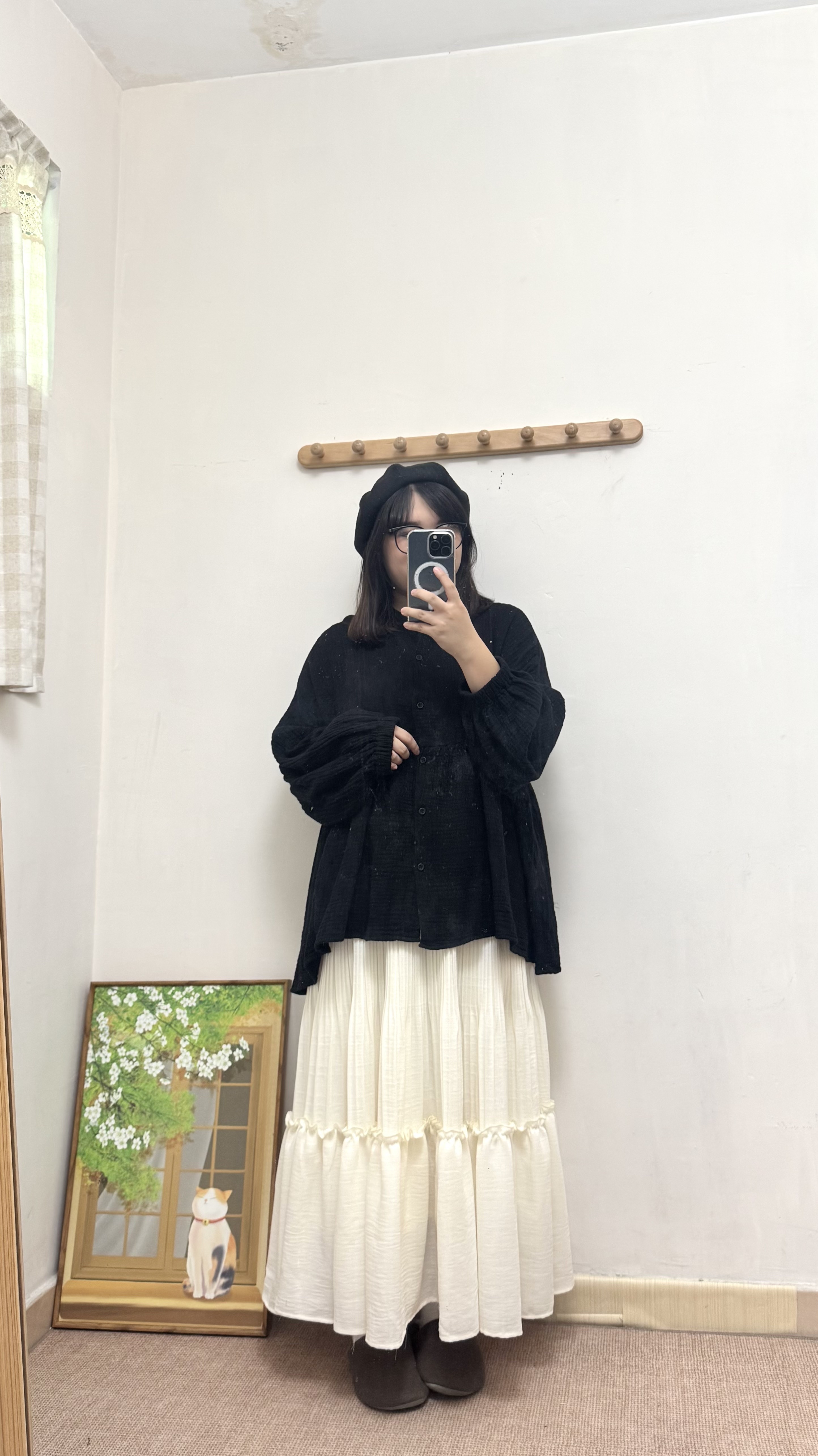 BB棉排鈕橡筋袖口Top