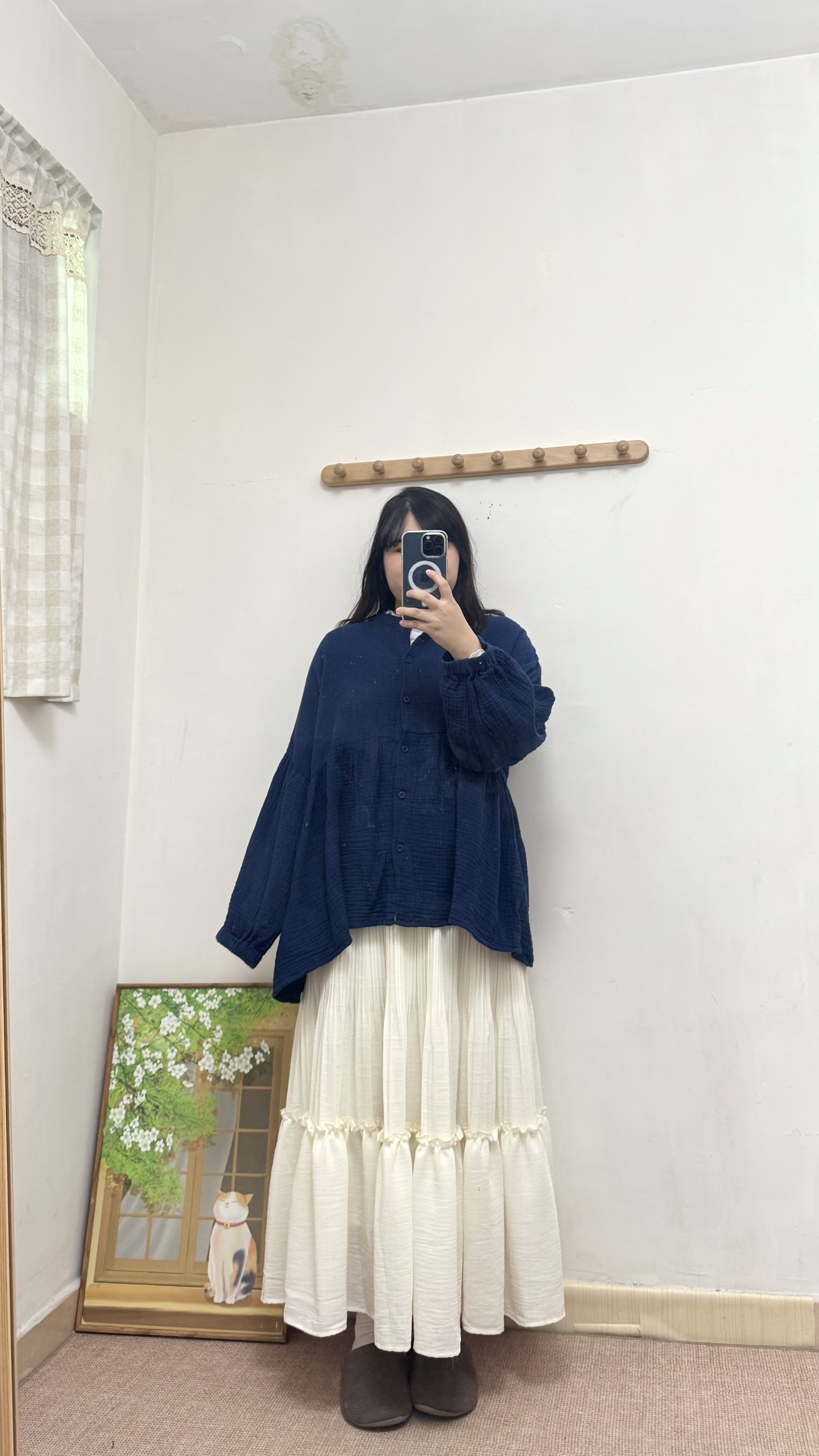 BB棉排鈕橡筋袖口Top