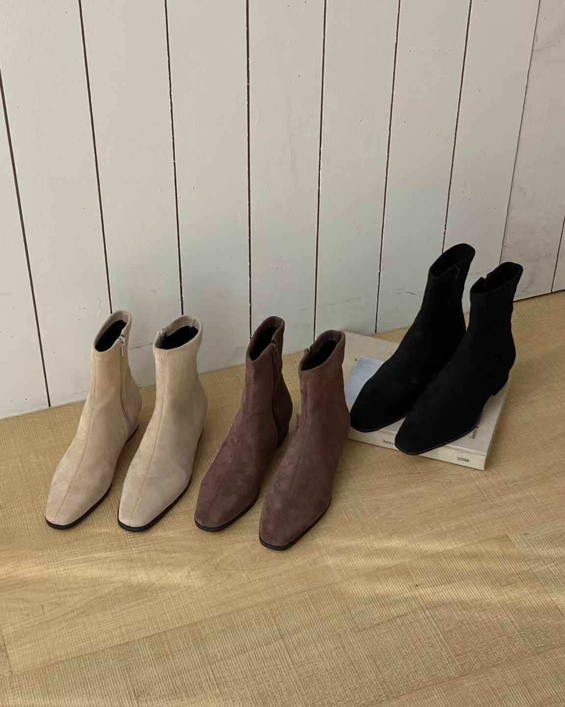 ✨Sand 修腿短Boots (3cm踭高）