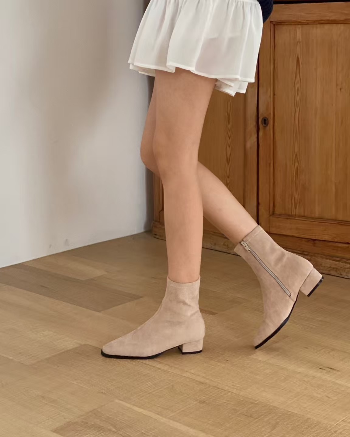 ✨Sand 修腿短Boots (3cm踭高）