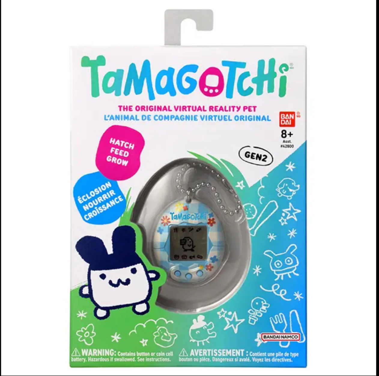 「ACG.GO」「預購」Tamagotchi花花格子英文版)(GEN2)