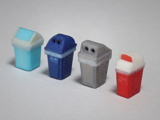 梅桜堂 AC-067-83C 1/83 垃圾桶 4入