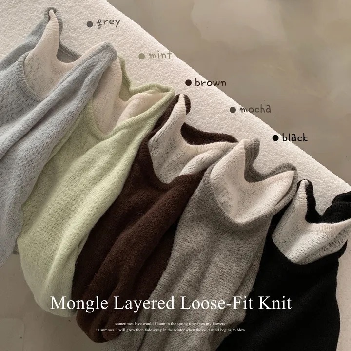 【優惠預訂】韓國雙層羊駝毛針織衫（5色）