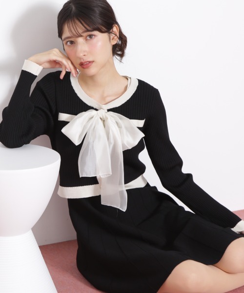 [預購] JILL by JILL STUART大蝴蝶結針織套裝組合