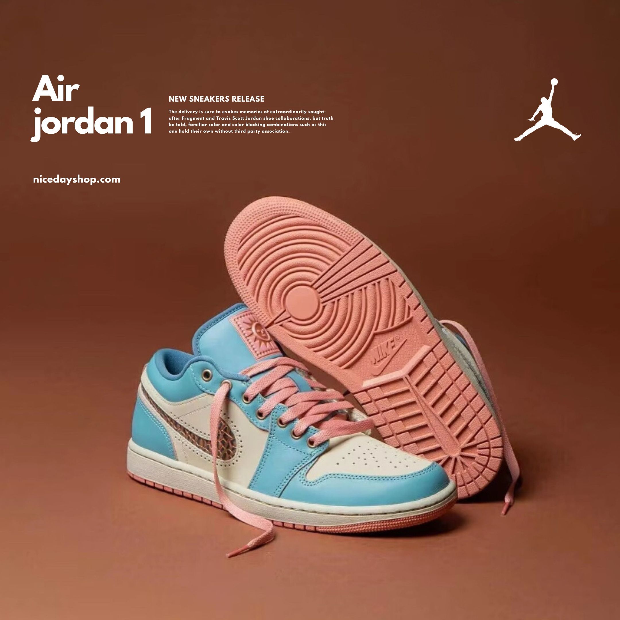 NICEDAY 代購 Nike Air Jordan 1 亡靈節 藍粉 淺藍 天空藍 粉色 墨西哥 傳統 限定 IM8120-464