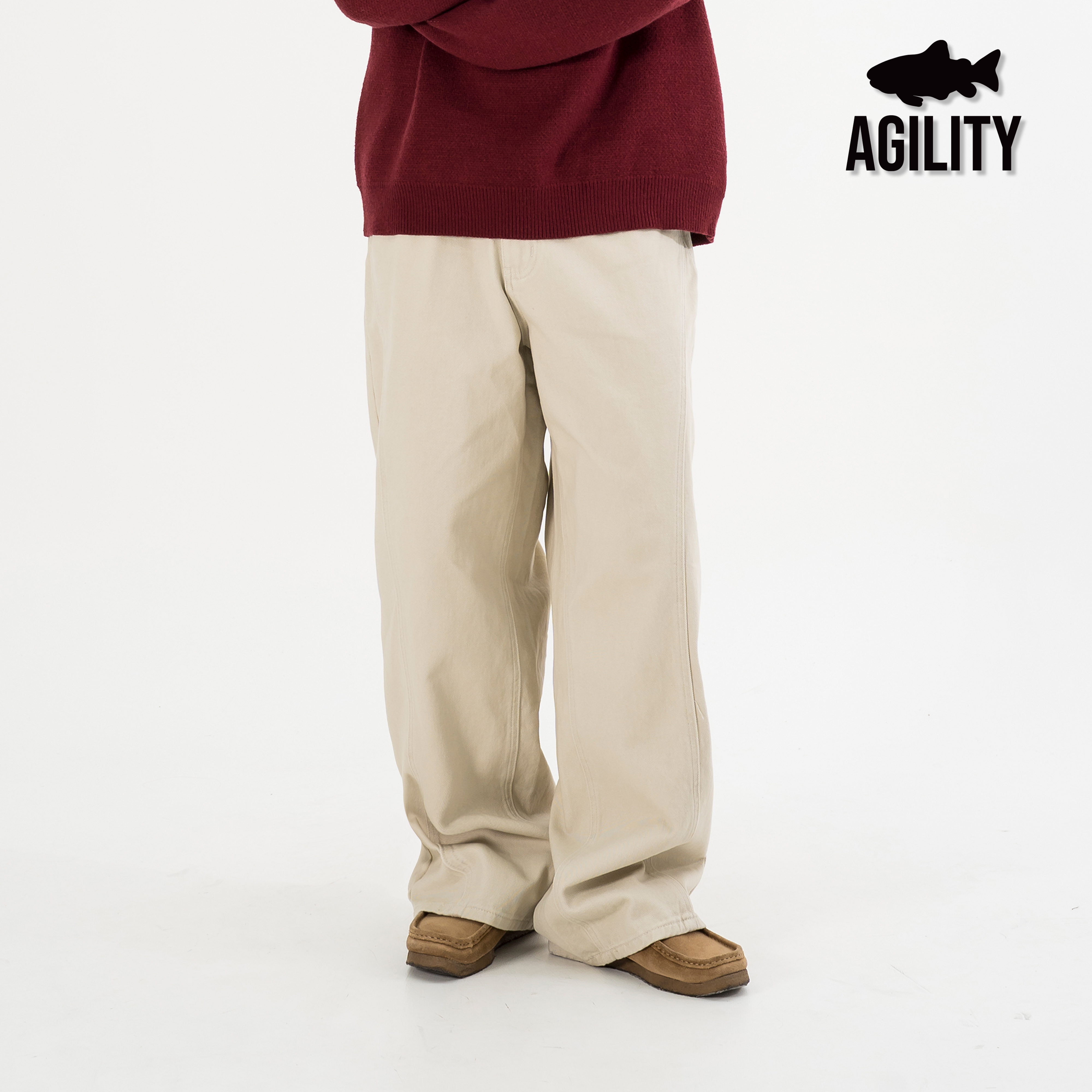 AGILITY Tailored Wide Curved Pants 剪裁 寬版 彎刀長褲 [P88]