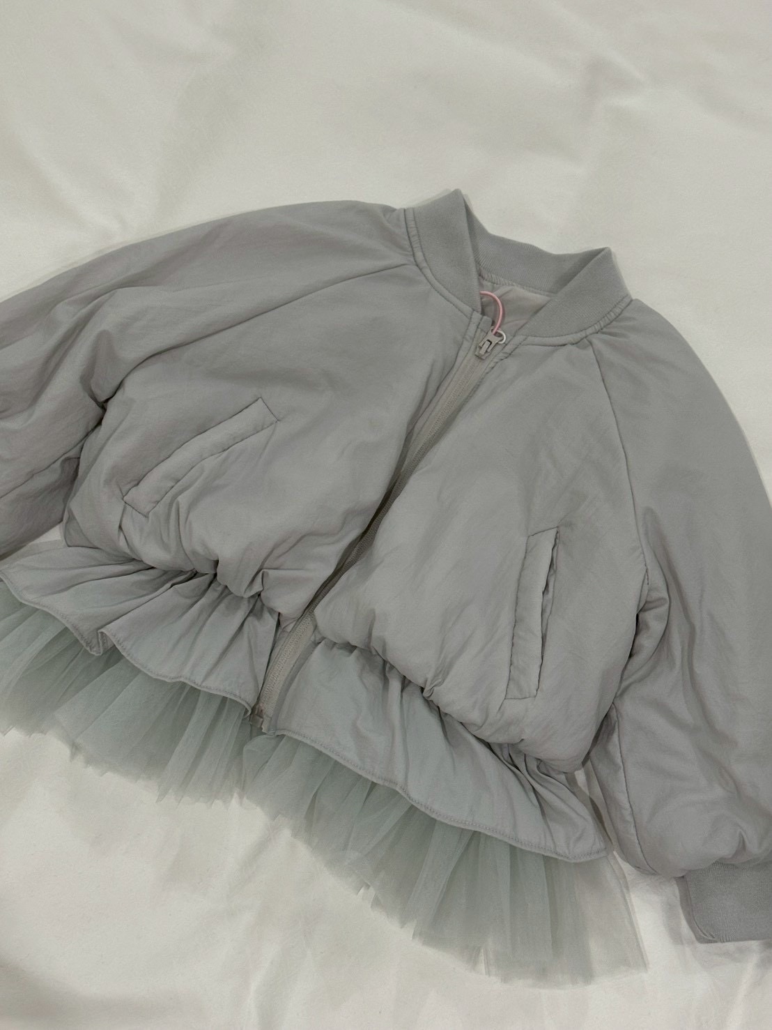 A03345輕柔棉拼紗薄外套