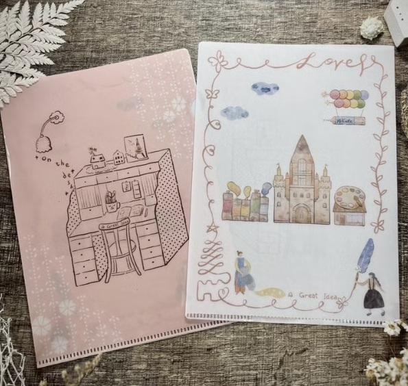 好築藝．書桌城堡遊 L型單層A5資料夾