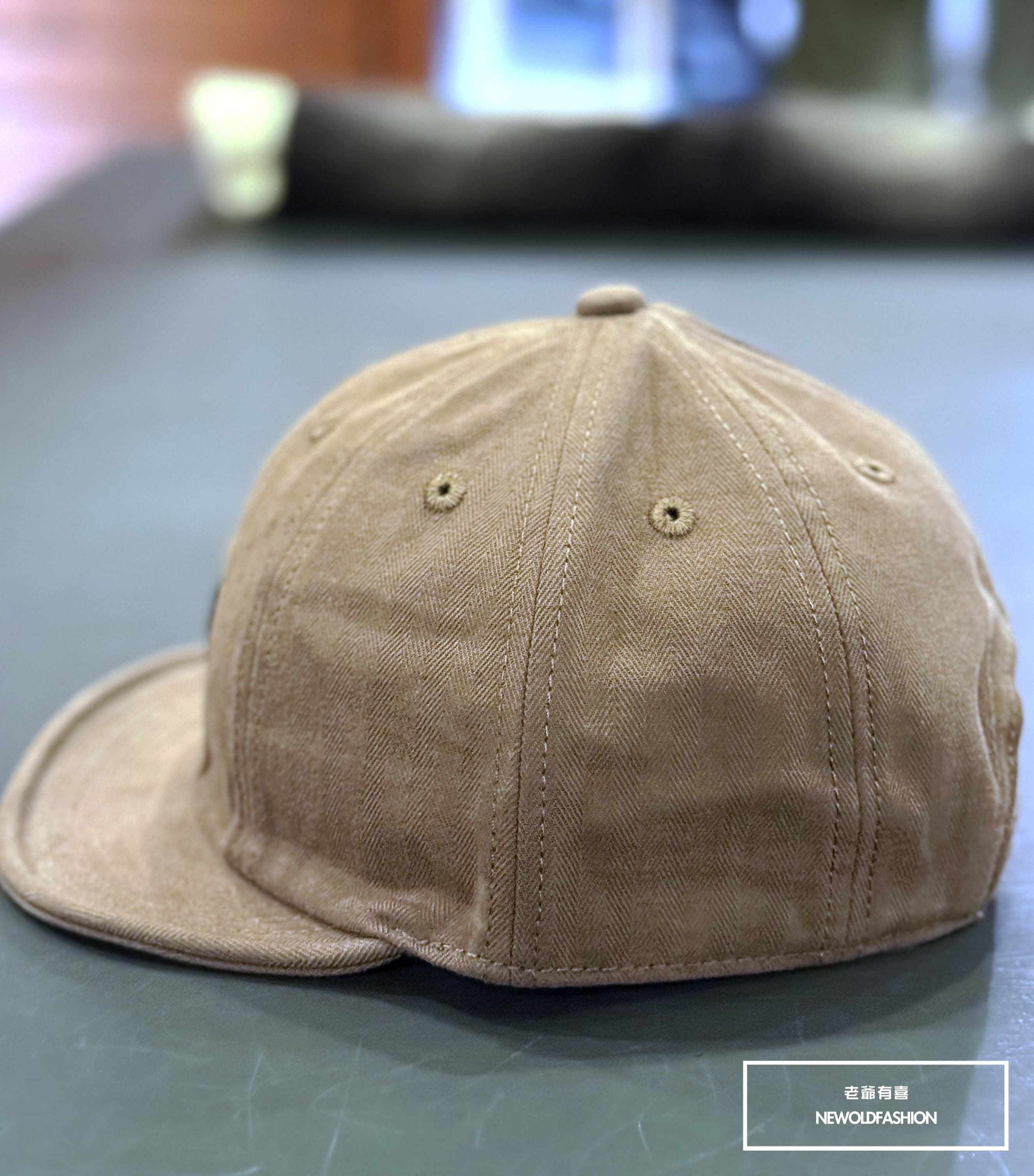 『新品上市』重磅NV布標棒球帽-咖啡