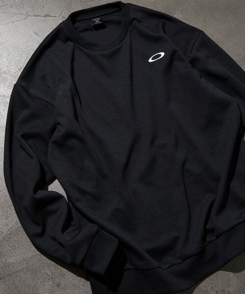 <現貨>Oakley Foundational Fleece 刺繡 小LOGO 基本 長袖 黑 大學T FOA408247