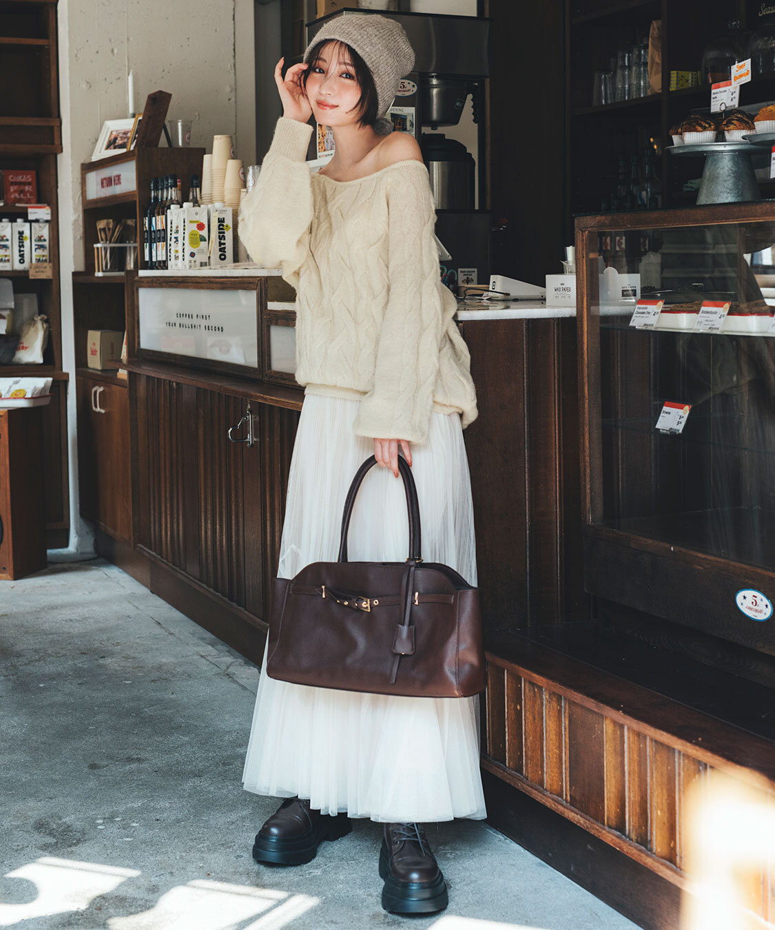 [預購] COCO DEAL 層次百褶網紗長裙