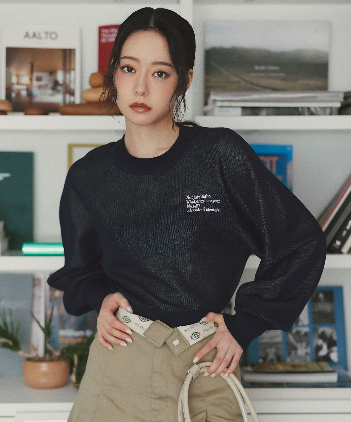 [預購] 折扣 COCO DEAL 亮絲提花針織衫