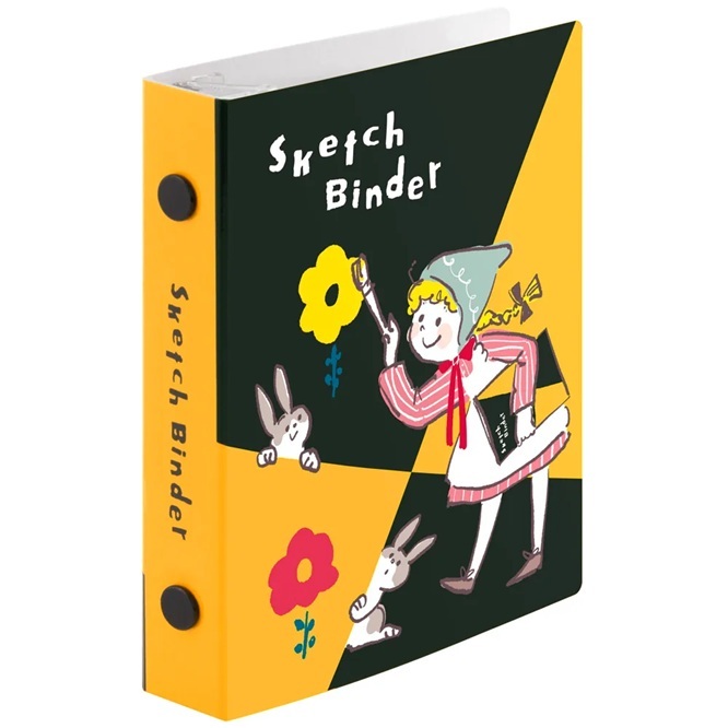 日本Maruman x Nori Corin．迷你5孔活頁夾 女孩 FMM1SB-25