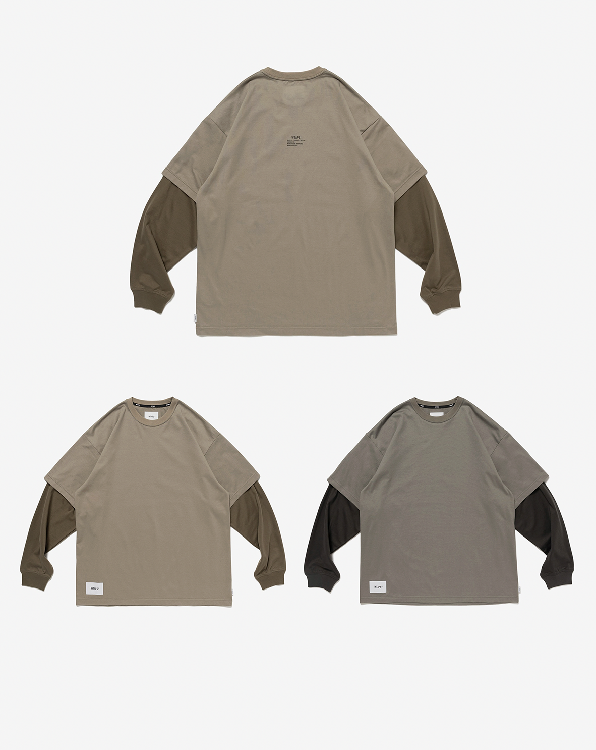 [Instock] WTAPS FW25 SLDR 01 / LS / COTTON | BEIGE / GRAY