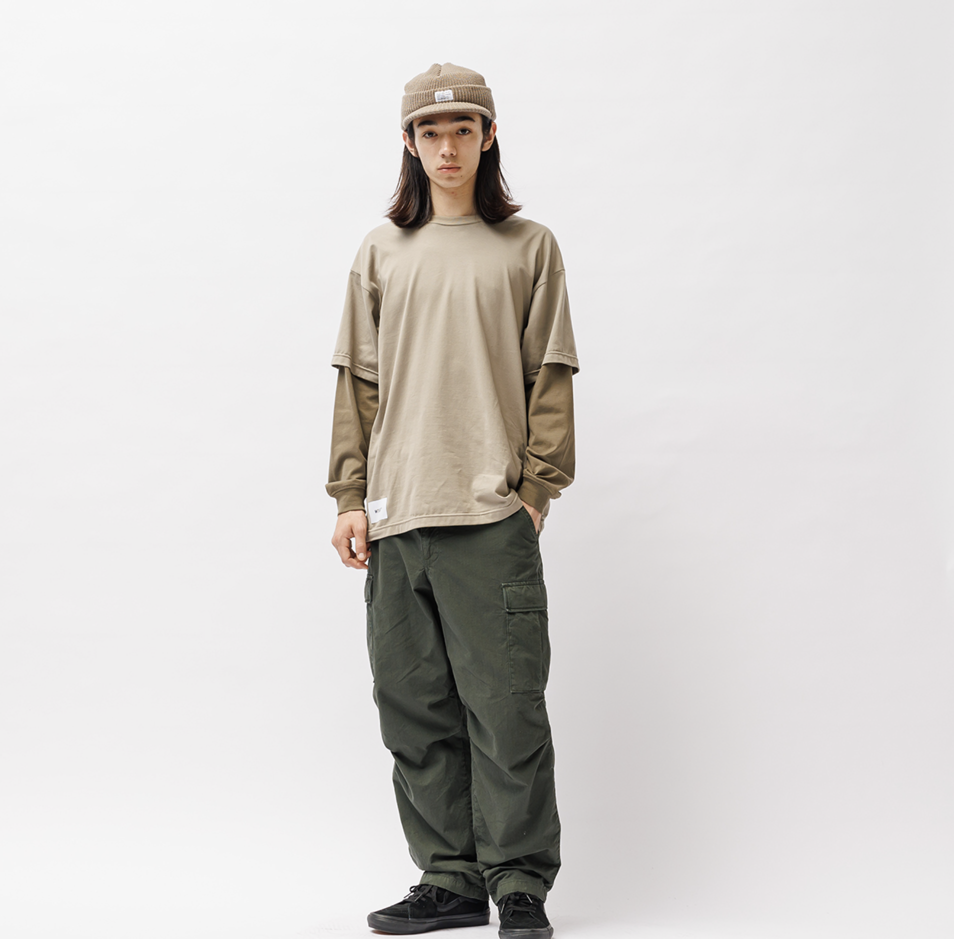 [現貨] WTAPS FW25 SLDR 01 / LS / COTTON | BEIGE / GRAY