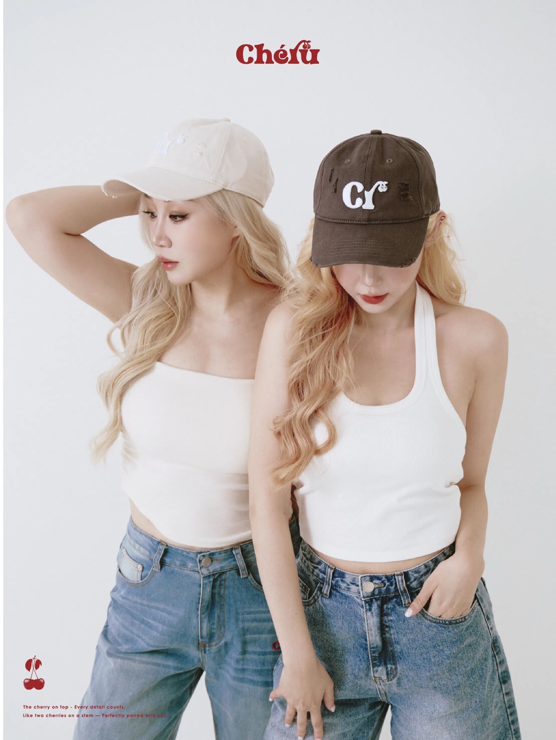 Cheru 經典Logo 破壞洗水 棒球帽