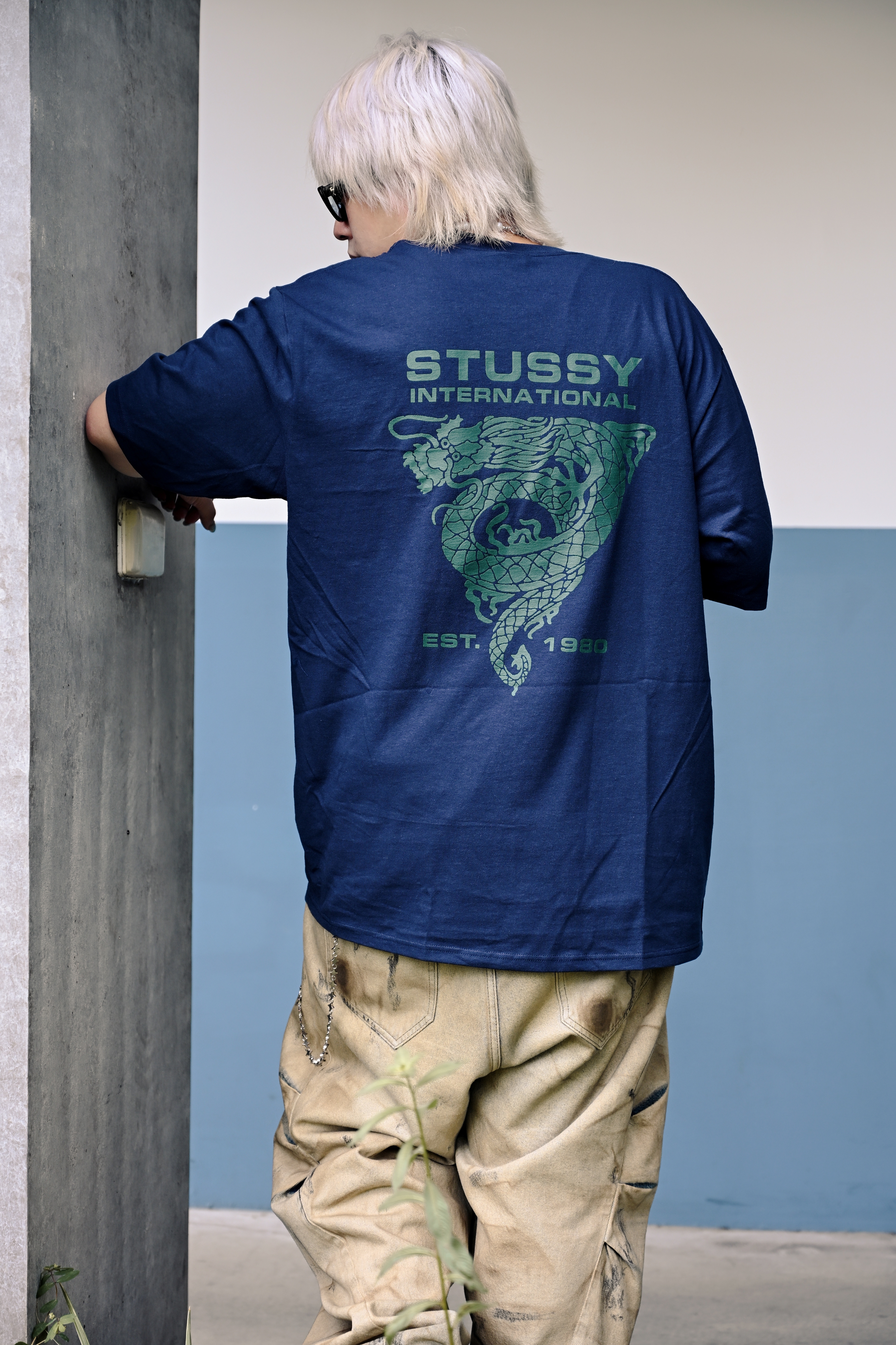 ☆ETW☆【EASY TO WEAR】Stussy 25FW DRAGON TEE 龍 三角形 短T