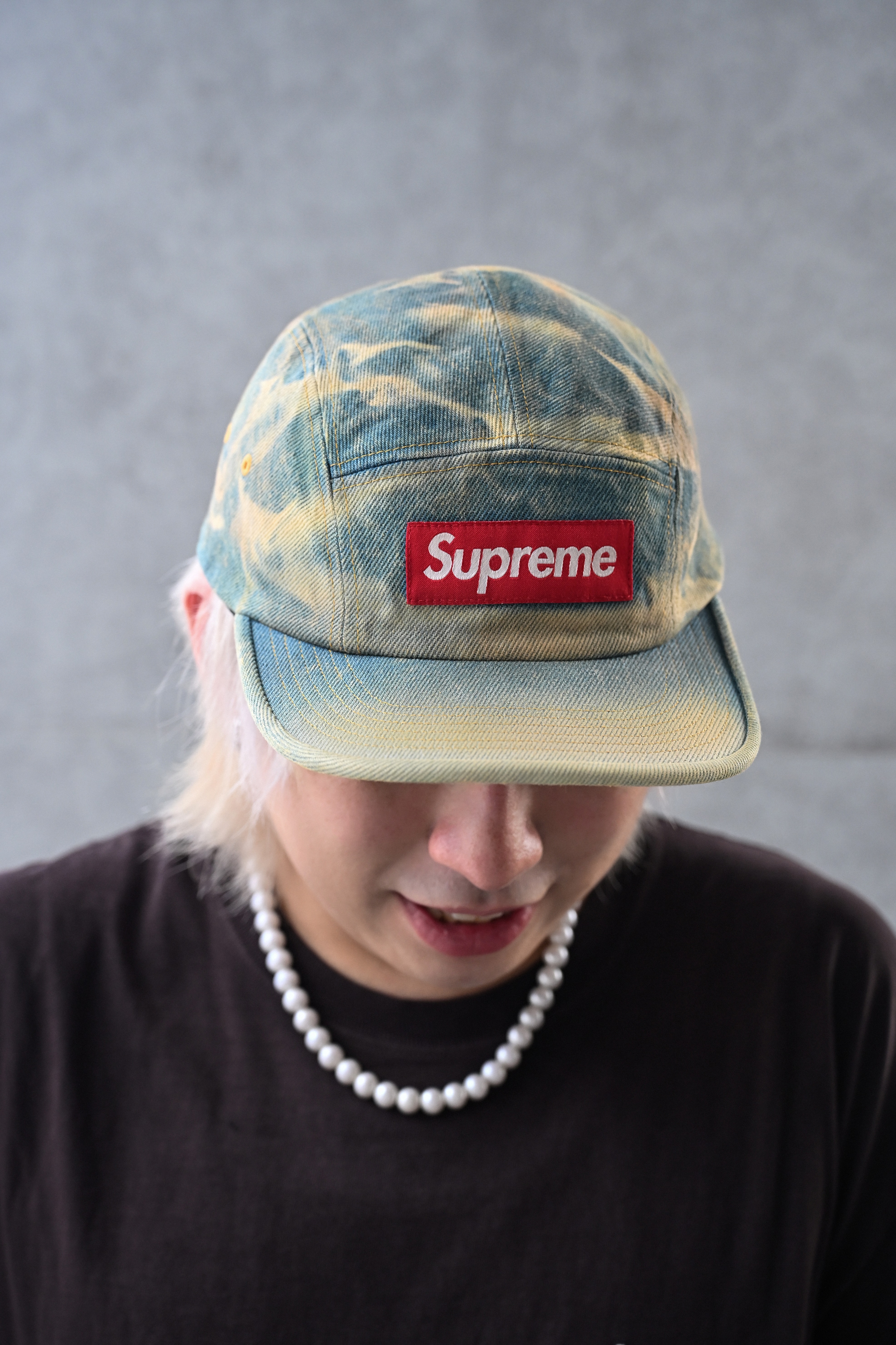 ☆ETW☆【EASY TO WEAR】Supreme 25FW Denim Camp Cap 五分割 老帽 牛仔 水洗
