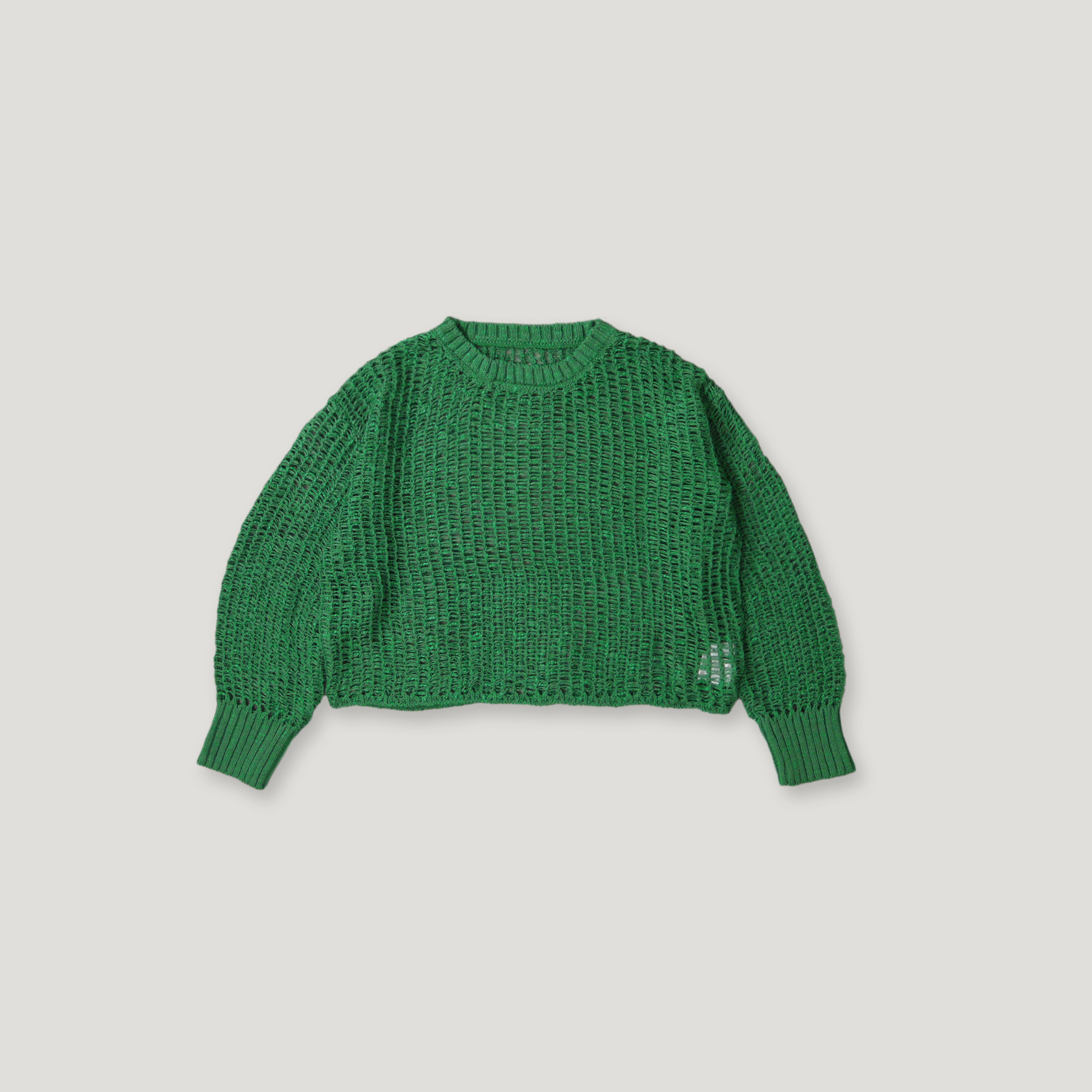 J.P.L. 圓領落針紋理短版針織衫