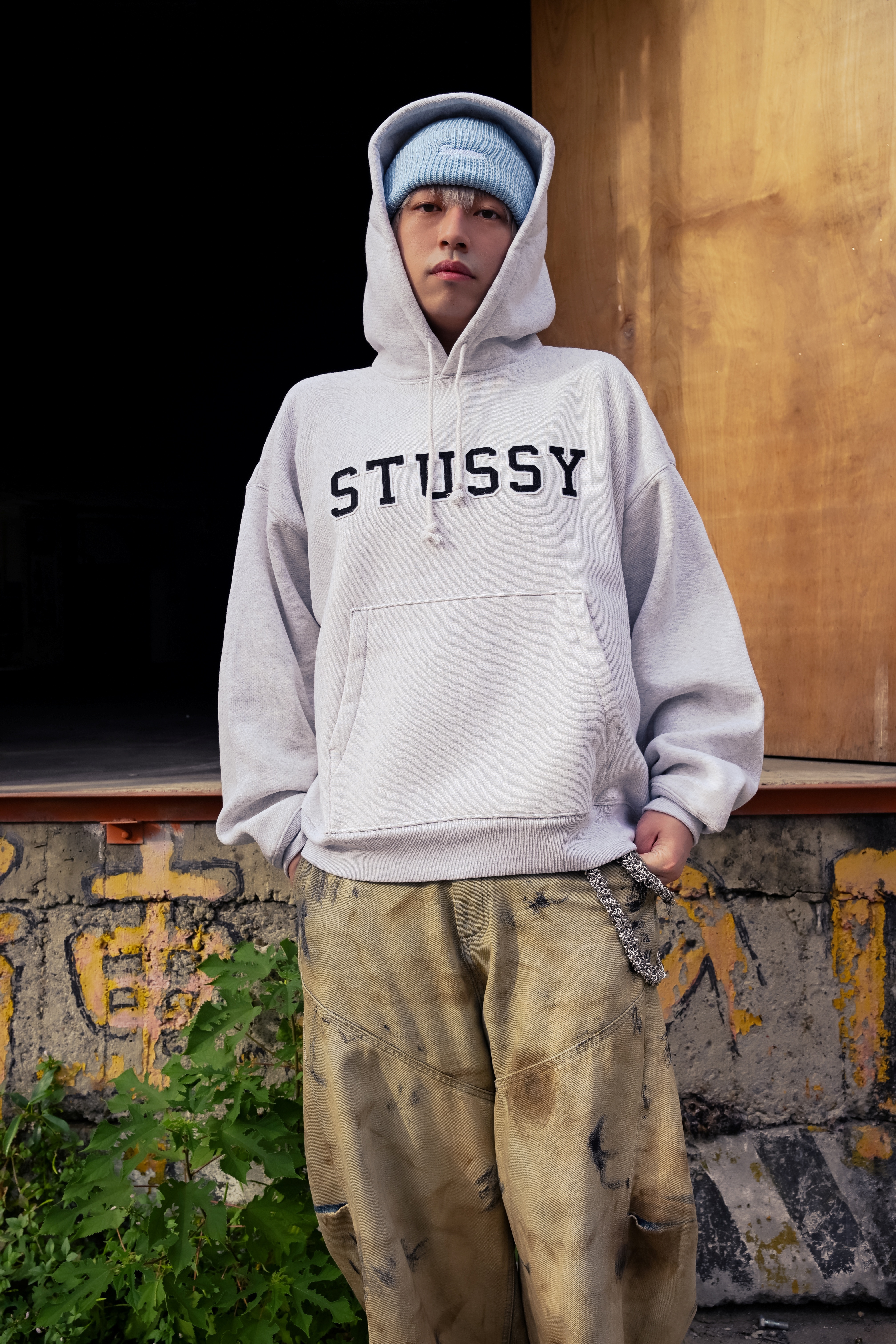 ☆ETW☆【EASY TO WEAR】Stussy 25FW FELT APPLIQUE HOODIE 秋冬 帽T 長袖 字體