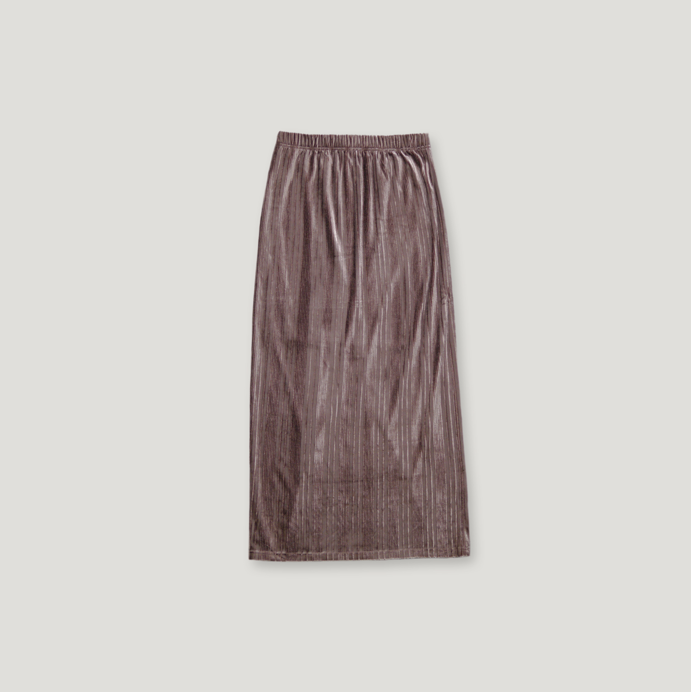 J.P.L. 高腰直紋天鵝絨長裙╭ 3色 ╮