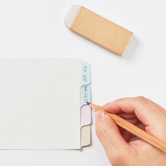 日本Maruman．Loose Leaf 9孔檢索分類內頁 淡色系 LT7034