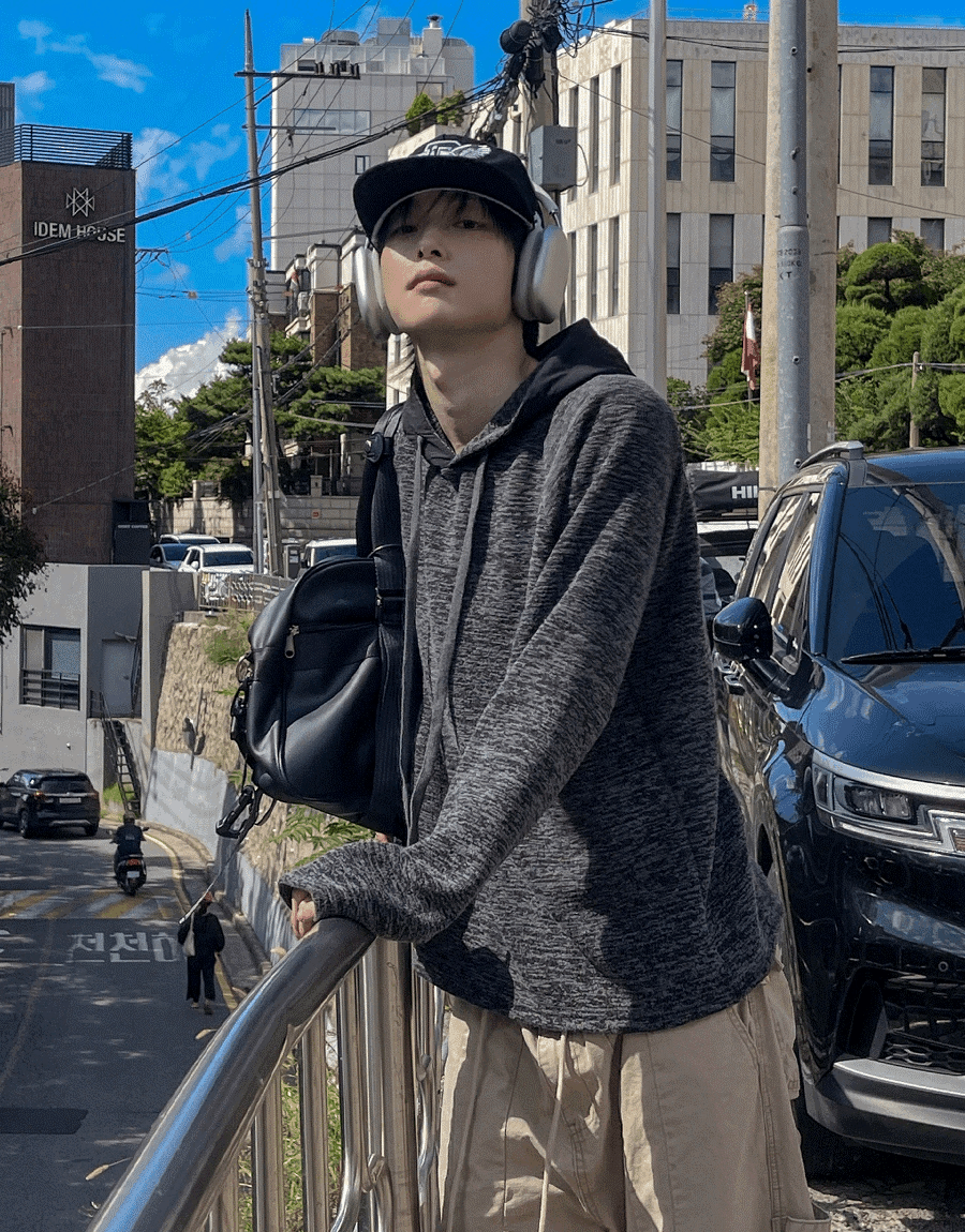 Daford 拼色針織連帽衫