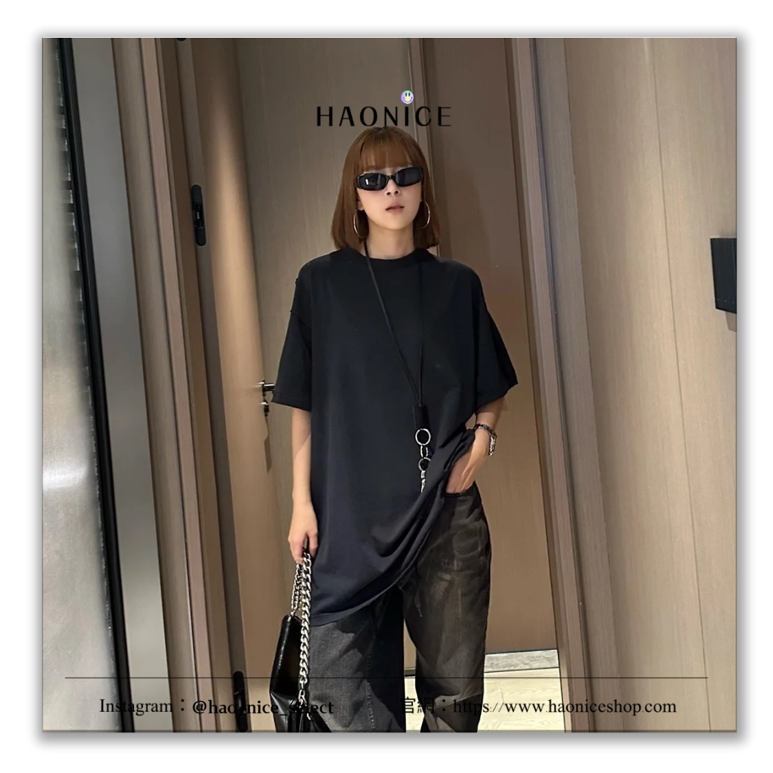 【HAO NICE】慵懶也能很時尚✨上海經銷商 Balenciaga巴黎世家 墨筆logo慵懶風落肩短T 短袖 下半身失蹤