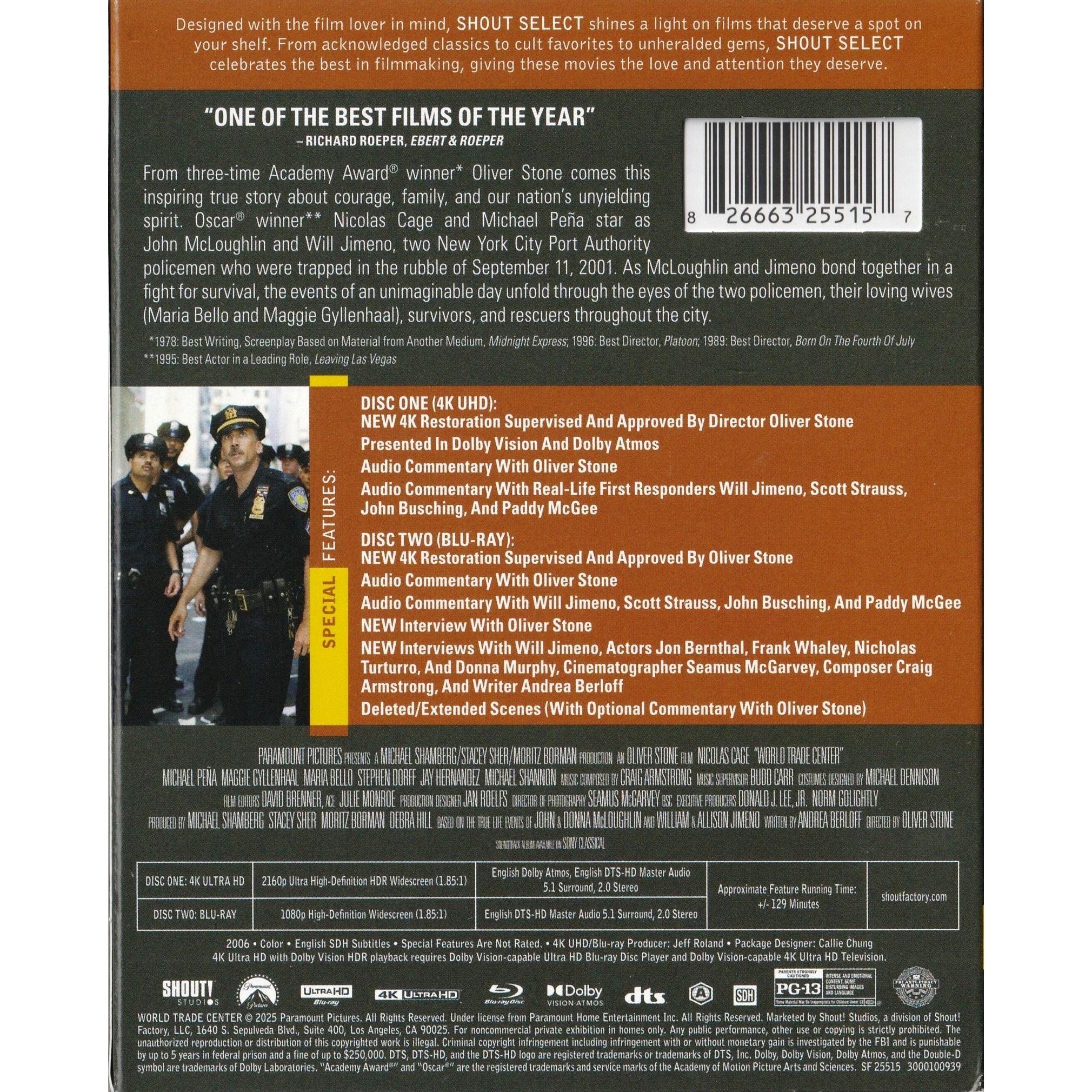 World Trade Center (2006) (4K Ultra HD + Blu-ray) (US Version) [No Chinese subtitles]