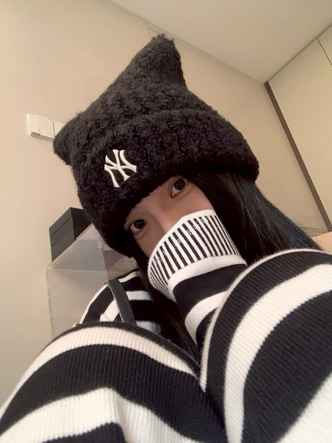 MLB X Karina 卡寶貓咪毛帽 (4色)