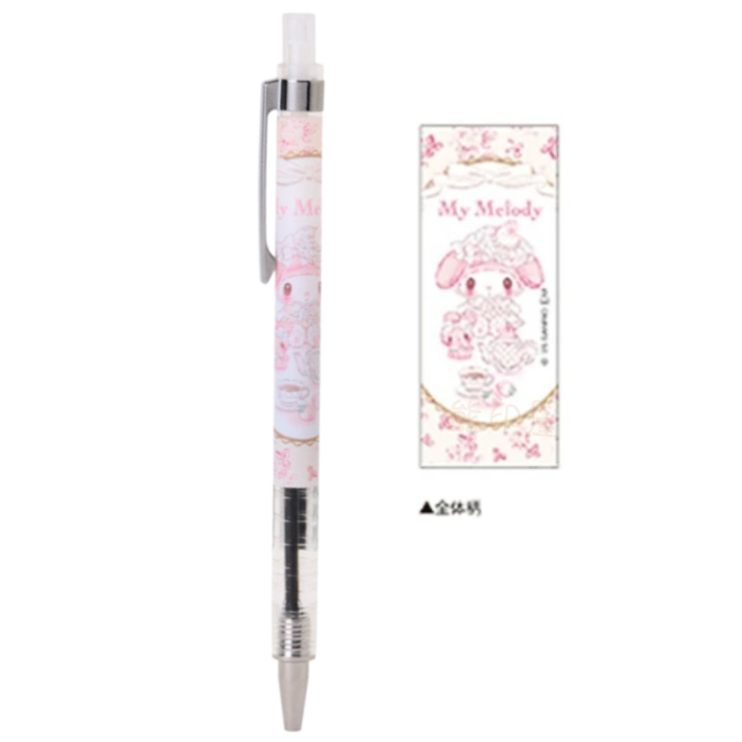 日本My Melody 白草莓系列下午茶款黑色原子筆 日本製 [平行進口]