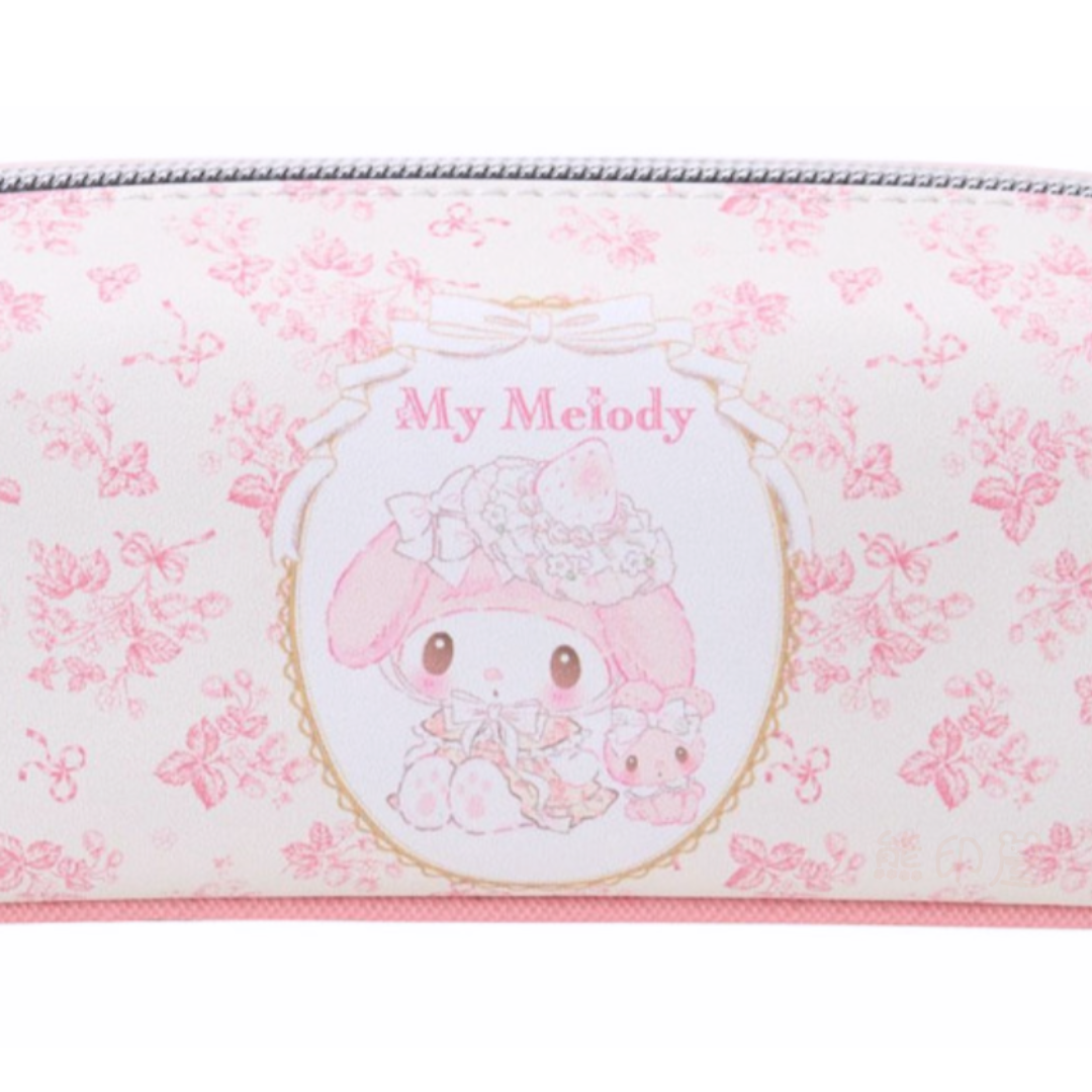My Melody 白草莓系列下午茶款筆袋 [平行進口]