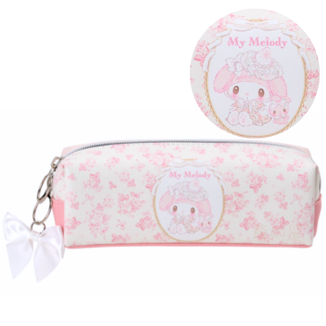 My Melody 白草莓系列下午茶款筆袋 [平行進口]
